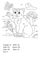 Vorschau - Arbeitsblätter - Katzen-Einmaleins - Deckblatt