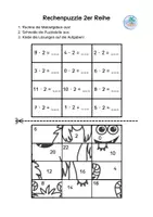 Vorschau - Arbeitsblätter - Monstermäßige Rechenpuzzle (kleines Einmaleins) - Seite 3