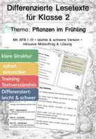 Vorschau - Arbeitsblätter - Frühling Klasse 2 – Pflanzen & Keimung Arbeitsblätter - Deckblatt