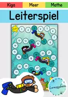 Vorschau - Spiele - Leiterspiel Meer / Ozean - Deckblatt