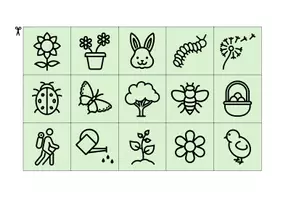 Vorschau - Spiele - Bingo Spiel: Frühling & Ostern - Seite 1