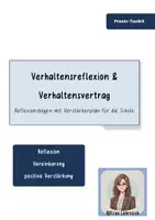 Vorschau - Arbeitsblätter - Verhaltensreflexion & Verhaltensvertrag Reflexionsbogen mit Verstärkerplan für die Schule - Deckblatt