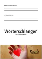 Vorschau - Arbeitsblätter - Wörterschlangen - Übungen für den richtigen Wortabstand - Deckblatt
