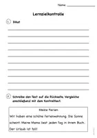 Vorschau - Test - Wortarten, Satzzeichen, Groß-und Kleinschreibung Lernzielkontrolle/ Arbeit Klasse 3 - Seite 2