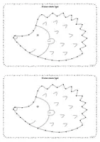 Vorschau - Stationenlernen - 🦔🍁 Stickbilder Igel Stickvorlagen sticken und ausmalen - Seite 3