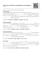Aperçu - Feuilles d'exercices - Théories sur la dépendance aux substances (textes à trous, exercices, vidéo explicative) - Page 1