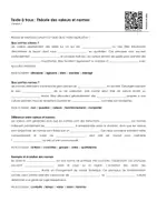 Aperçu - Feuilles d'exercices - Théorie des valeurs et normes (textes à trous, exercices, vidéo explicative) - Page 1
