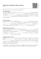 Aperçu - Feuilles d'exercices - Théorie des valeurs et normes (textes à trous, exercices, vidéo explicative) - Page 2