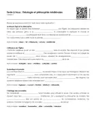 Aperçu - Feuilles d'exercices - Théologie et philosophie médiévales (textes à trous, exercices, vidéo explicative) - Page 1