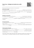 Aperçu - Feuilles d'exercices - Stratégies de résolution des conflits (textes à trous, exercices, vidéo explicative) - Page 2