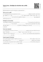 Aperçu - Feuilles d'exercices - Stratégies de résolution des conflits (textes à trous, exercices, vidéo explicative) - Page 3