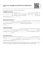 Aperçu - Feuilles d'exercices - Stratégies de prévention de la dépendance (textes à trous, exercices, vidéo explicative) - Page 2