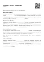Aperçu - Feuilles d'exercices - Science et philosophie (textes à trous, exercices, vidéo explicative) - Page 3