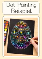 Vorschau - Arbeitsblätter - Kunst Ostern Dot Painting Klasse 2 & 3 Osterhase Osterei - Seite 1
