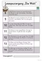 Vorschau - Arbeitsblätter - Lesespaziergang Die Welt und die Kontinente🌍 | Dreifach differenziert – Klasse 2–3 | Sachunterricht & Lesen - Seite 3