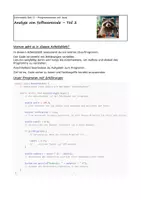 Vorschau - Arbeitsblätter - Analyse von Softwarecode – Teil 2 - Deckblatt