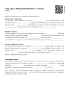 Aperçu - Feuilles d'exercices - Philosophie et théorie des sciences (textes à trous, exercices, vidéo explicative) - Page 2