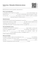 Aperçu - Feuilles d'exercices - Philosophie et théorie des sciences (textes à trous, exercices, vidéo explicative) - Page 3