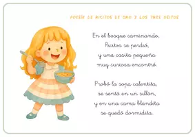 Vista previa - Manualidades / Dibujos para colorear - TALLER DE POESÍA RICITOS DE ORO Y LOS TRES OSITOS - página 2