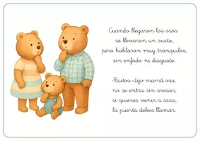 Vista previa - Manualidades / Dibujos para colorear - TALLER DE POESÍA RICITOS DE ORO Y LOS TRES OSITOS - página 3