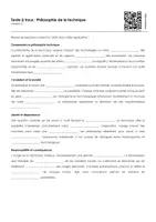 Aperçu - Feuilles d'exercices - Philosophie de la technique (textes à trous, exercices, vidéo explicative) - Page 3