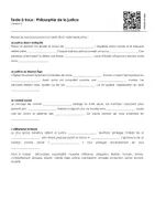 Aperçu - Feuilles d'exercices - Philosophie de la justice (textes à trous, exercices, vidéo explicative) - Page 2
