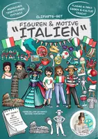 Vorschau - Spiele - Cliparts-Set Figuren & Motive "Italien" / Länder-Cliparts - Deckblatt