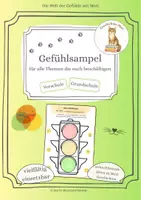 Vorschau - Unterrichtsreihen - Meine Gefühlsampel - vielfältig einsetzbar - Deckblatt