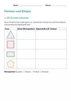 Vorschau - Arbeitsblätter - Formen und Körper (4. Klasse) - Seite 3