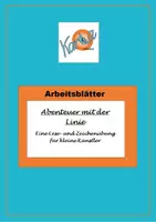Vorschau - Arbeitsblätter - Abenteuer mit der Linie - eine Übung zum Lesen und Zeichnen - Deckblatt