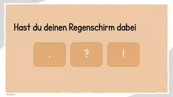 Vorschau - Präsentationen/Tafelbilder - Satzarten (Aussage, Frage oder Ausruf) 2 - Interaktives Quiz - Seite 2