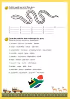 Vorschau - Arbeitsblätter - Kruger National Park - vocabulary training - Seite 1