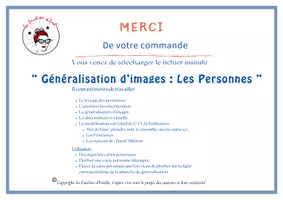 Aperçu - Feuilles d'exercices - Activité de Généralisation, Thèmes : Les Personnes - Page 2
