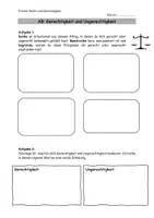 Vorschau - Arbeitsblätter - Was ist für mich gerecht? - Deckblatt