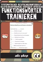 Vorschau - Arbeitsblätter - Funktionswörter trainieren (8 ABs, Systematischer Rechtschreibunterricht) - Deckblatt