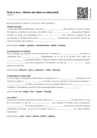 Aperçu - Feuilles d'exercices - Histoire des idées en philosophie (textes à trous, exercices, vidéo explicative) - Page 1