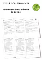 Aperçu - Feuilles d'exercices - Fondements de la thérapie de couple (textes à trous, exercices, vidéo explicative) - Page de couverture