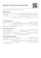 Aperçu - Feuilles d'exercices - Fondements de la psychologie clinique (textes à trous, exercices, vidéo explicative) - Page 3