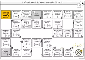 Vorschau - Spiele - Brüche vergleichen (Spielfeld mit Lösungen, Spiel) - Seite 3