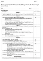 Vorschau - Klassenarbeiten - Klassenarbeit Argumentation (Klasse 5/6) – Thema „Sitzordnung in der Klasse“ - Seite 1