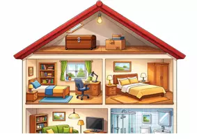 Vorschau - Spiele - At home "rooms and furniture" - Englisch Materialpaket - Seite 2