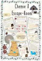 Vorschau - Spiele - Salze | Chemie 8 | Escape Room | sofort einsetzbar - Deckblatt