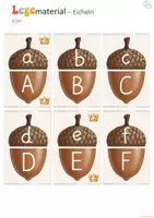Vorschau - Fördermaterial/Inklusion - Herbst ABC Groß- und Kleinbuchstaben Alphabet Spiel (Klasse 1-2) – Buchstabeneinführung - Seite 2