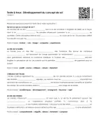 Aperçu - Feuilles d'exercices - Développement du concept de soi (textes à trous, exercices, vidéo explicative) - Page 1
