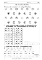 Vorschau - Arbeitsblätter - Wörter nach dem ABC ordnen - mit Klassentests - ab Klasse 2 - Seite 1