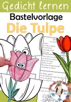 Vorschau - Stundenentwürfe - Komplettpaket - Die Tulpe (Frühblüher) mit Gedicht & Lapbook - Seite 1