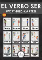 Vorschau - Poster - El verbo ser - Wort-Bild-Karten - Deckblatt