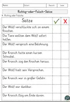 Vorschau - Arbeitsblätter - Fabel Der Wolf und der Kranich, Sachtext Lesen und Verstehen Arbeitsblätter mit Lesetext, Fragen, Lösungen - Seite 3