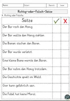 Vorschau - Arbeitsblätter - Fabel Die Biene und der Bär, Sachtext Lesen und Verstehen Arbeitsblätter mit Lesetext, Fragen, Lösungen - Seite 3