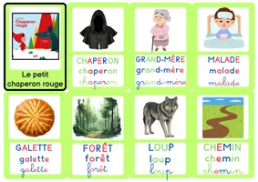 Aperçu - Affichage - Imagier Le petit chaperon rouge d'Accès Jeunesse - Page de couverture